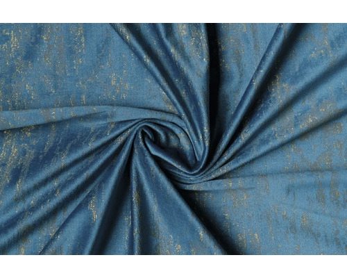 Material decorativ albastru cu model auriu