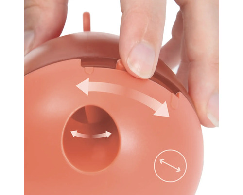 Prim-plan cu un distribuitor de hrana reglabil