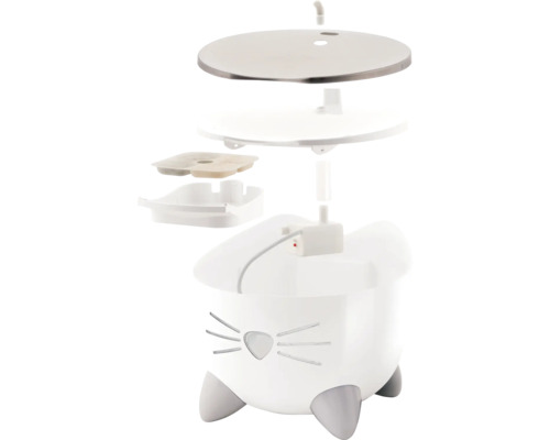 Fântână pentru pisici cu filtru de purificare a apei