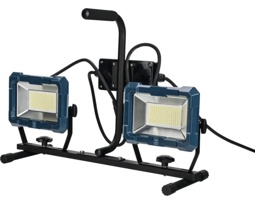 Reflector de șantier dublu cu LED și mâner