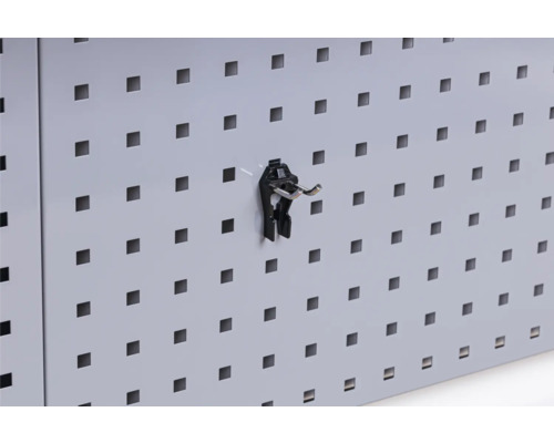 Panou perforat cu cârlig pentru scule pentru depozitarea sculelor