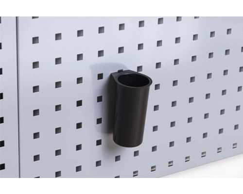 Panou perforat cu pahar negru pentru scule