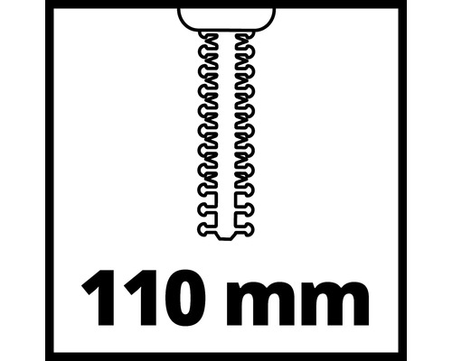 Lungime de tăiere 110 milimetri