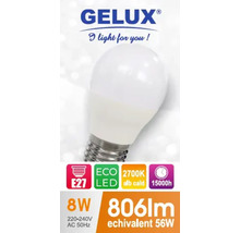 Bec LED Gelux 8 W cu soclu E27