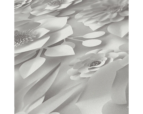 Prim-plan cu un tapet texturat cu model floral