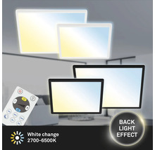 Plafoniere LED pătrate cu telecomandă și efect de lumină de fundal