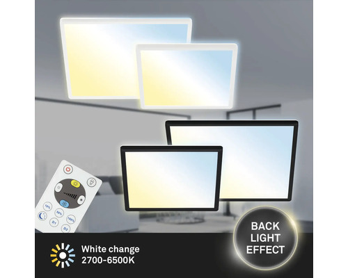 Plafoniere LED pătrate cu telecomandă și efect de lumină de fundal