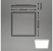 Plafonieră cu LED integrat Slim 18W 2400 lumeni, albă
