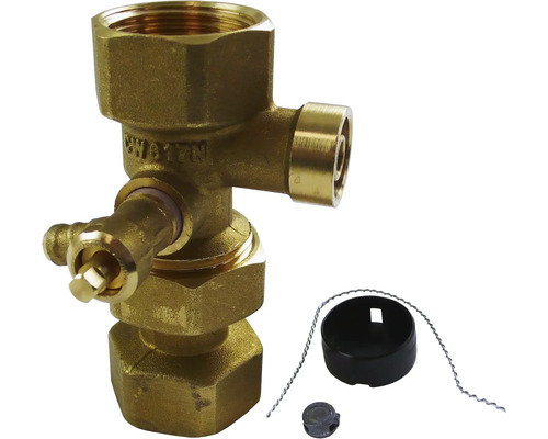 Robinet de colț din alamă cu accesorii pentru instalații sanitare