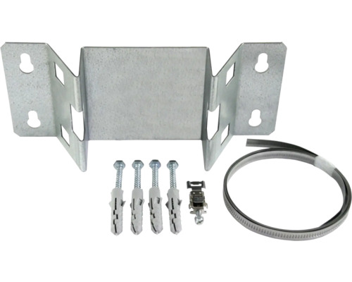 Accesorii de montaj pentru instalații sanitare cu suport, șuruburi, dibluri și bandă de fixare