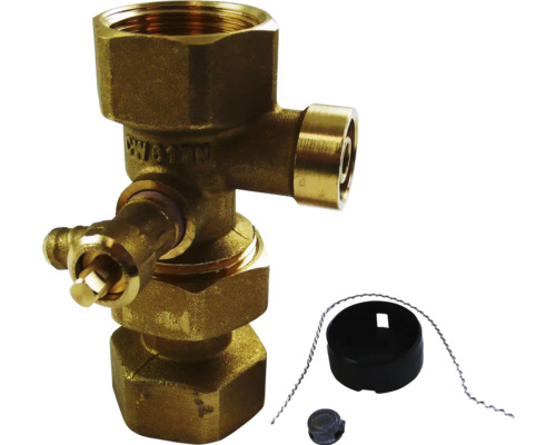 Robinet de colț din alamă cu accesorii