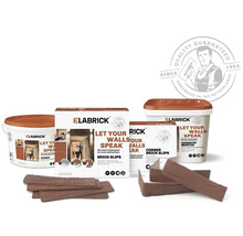 Gama de produse Elabrick cu fâșii de cărămidă, fâșii de cărămidă de colț, grund și mortar adeziv