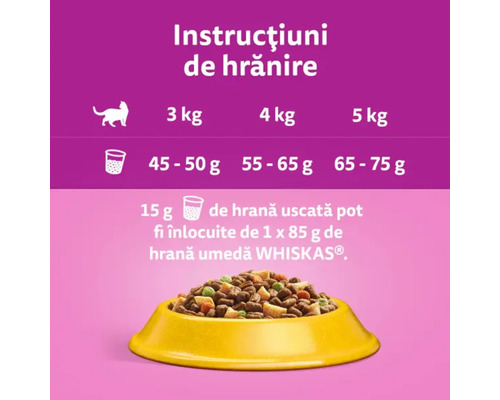 Instrucțiuni de hrănire pentru mâncare pentru pisici