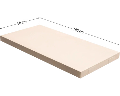 Raft cu dimensiunile de 100 cm pe 50 cm