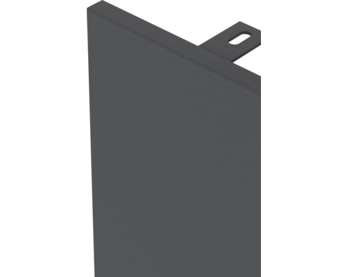 Detaliu panou întunecat cu suport pentru montare pe perete.