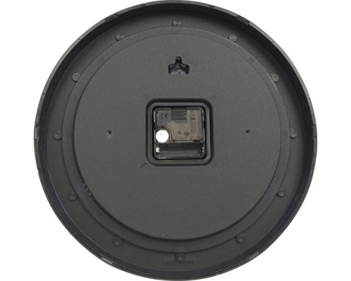 Spatele unui ceas de perete cu mecanism și sistem de prindere