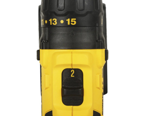 Imagine detaliată cu o mașină de găurit cu setări de turație și cuplu