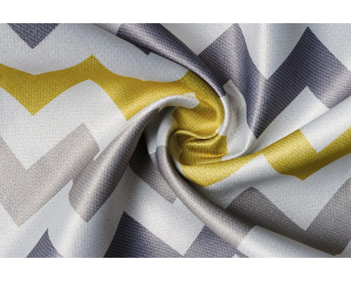 Prim-plan cu țesătură decorativă cu model în zig-zag