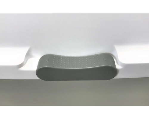 Imagine detaliată a unui capac de toaletă cu mâner