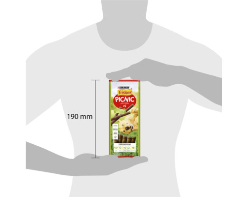 Pachet de gustări pentru câini Friskies Picnic cu o lungime de 190 milimetri