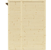 Căsuță de grădină Bertilo Cubico 2 Plus Fineline 373x170 cm natur