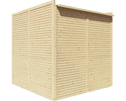 Căsuță de grădină din lemn cu structură lamelară