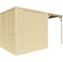 Căsuță de grădină Bertilo Cubico 3 Plus Fineline 373x211 cm natur