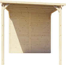 Căsuță de grădină Bertilo Cubico 3 Plus Fineline 373x211 cm natur
