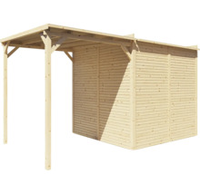 Căsuță de grădină Bertilo Cubico 3 Plus Fineline 373x211 cm natur
