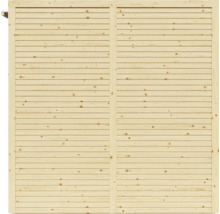 Căsuță de grădină Bertilo Cubico 3 Plus Fineline 373x211 cm natur