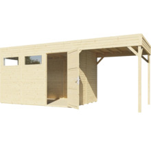 Căsuță de grădină Bertilo Cubo 3 cu podea și terasă 558x234 cm, natur-thumb-11 Căsuță de grădină Bertilo Cubo 3 cu podea și terasă 558x234 cm, natur-thumb-11