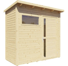 Cabină de grădină din lemn cu fereastră și ușă