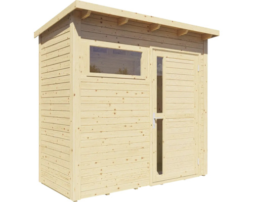 Cabină de grădină din lemn cu fereastră și ușă