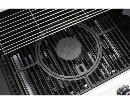 Grătar din oțel cu placă din fontă