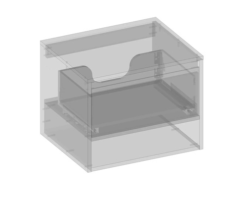 Sistem de depozitare transparent cu sertar