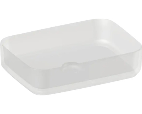 Bazină de spălare dreptunghiulară din material mineral turnat