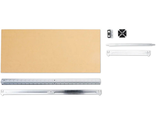 Set de suspendare pentru mobilă cu placă de lemn și accesorii de montaj