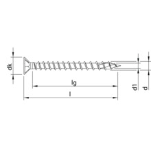 Desen al unui șurub cu dimensiuni