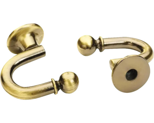 Două cârlige metalice pentru perdele