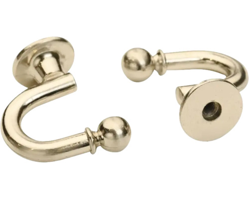 Două cârlige pentru perdele pentru montare pe perete