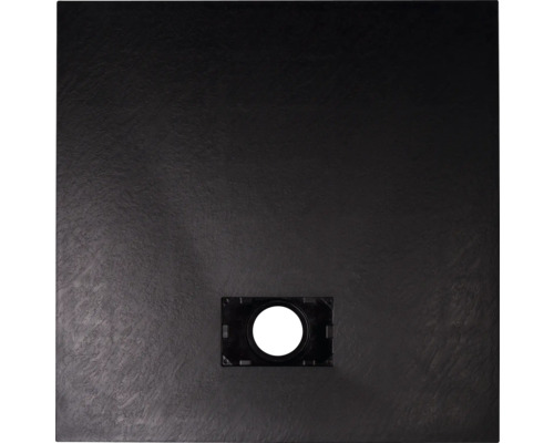 Cădiță de duș neagră cu scurgere