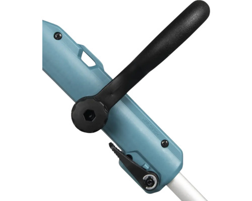 Detaliu unealtă de grădină cu mâner și mecanism de reglare