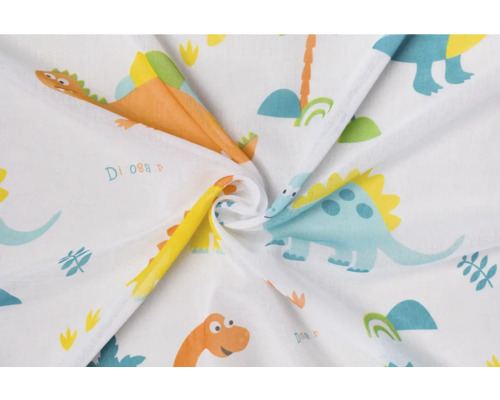 Material textil cu model de dinozauri