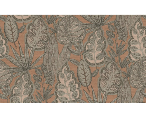 Tapet cu model de frunze tropicale