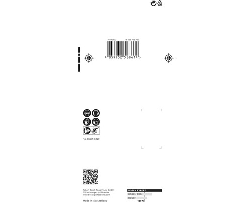 Informații despre măsurile de siguranță și codul de bare de pe ambalajul produsului.