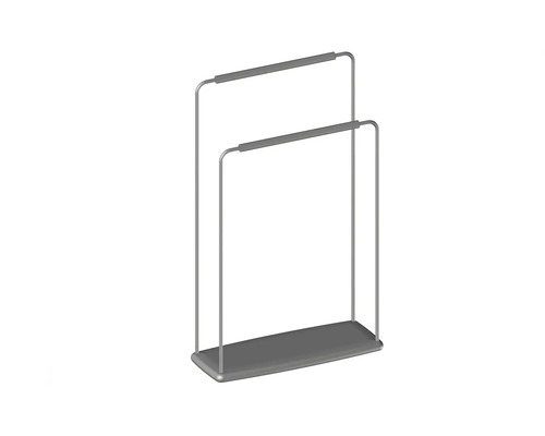 Suport de prosoape independent din metal cu două bare