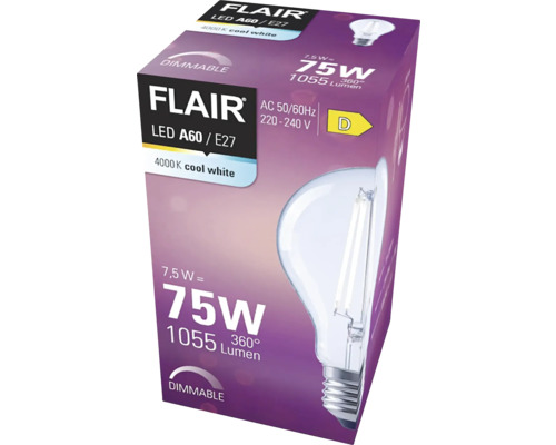 Ambalaj bec LED Flair A60 E27, reglabil