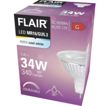 Bec LED spot variabil Flair GU5.3 5W 340 lumeni 12V, lumină neutră