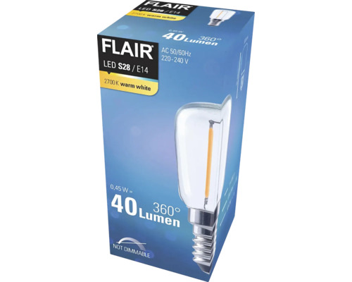 Ambalaj bec LED Flair S28 E14, 40 lumeni, nedimabil