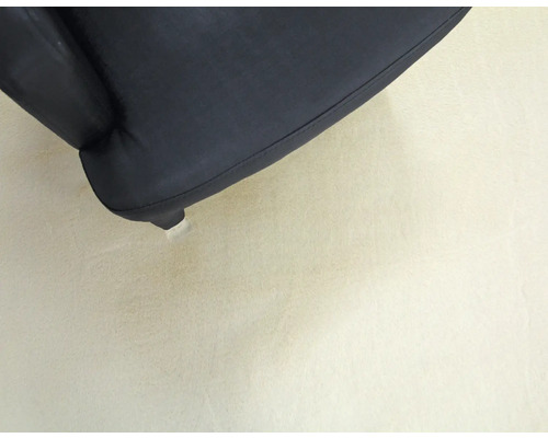 Detalii cu un fotoliu negru cu picior